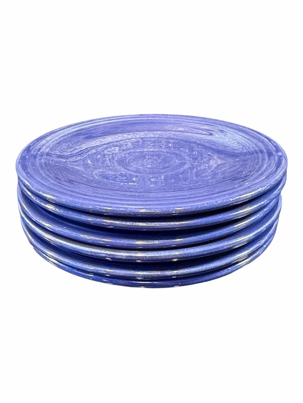 Set of 6 Vintage Fiesta Fiestaware Cobalt Blue Saucer 6 1/4" Plate Bread Butter